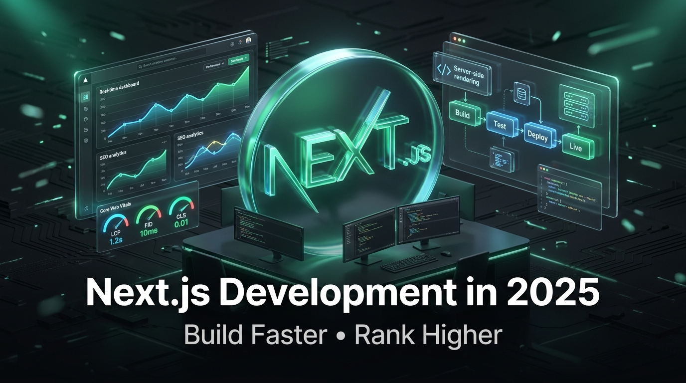 الدليل الشامل لتطوير Next.js في 2025: ابنِ أسرع وارتقِ في التصنيف